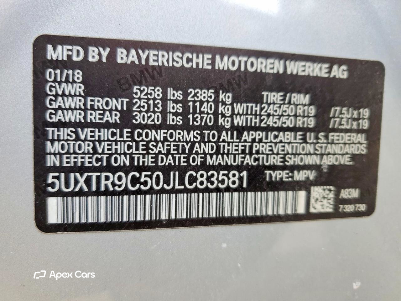 BMW X3 2018