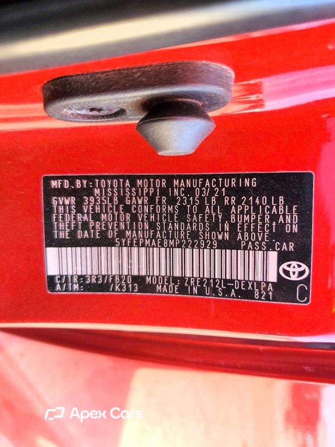 Toyota Corolla 2021