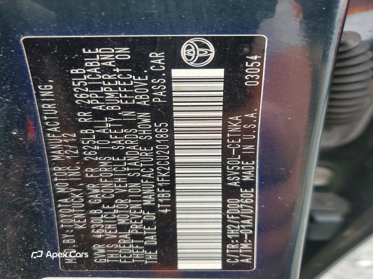 Toyota Camry 2012