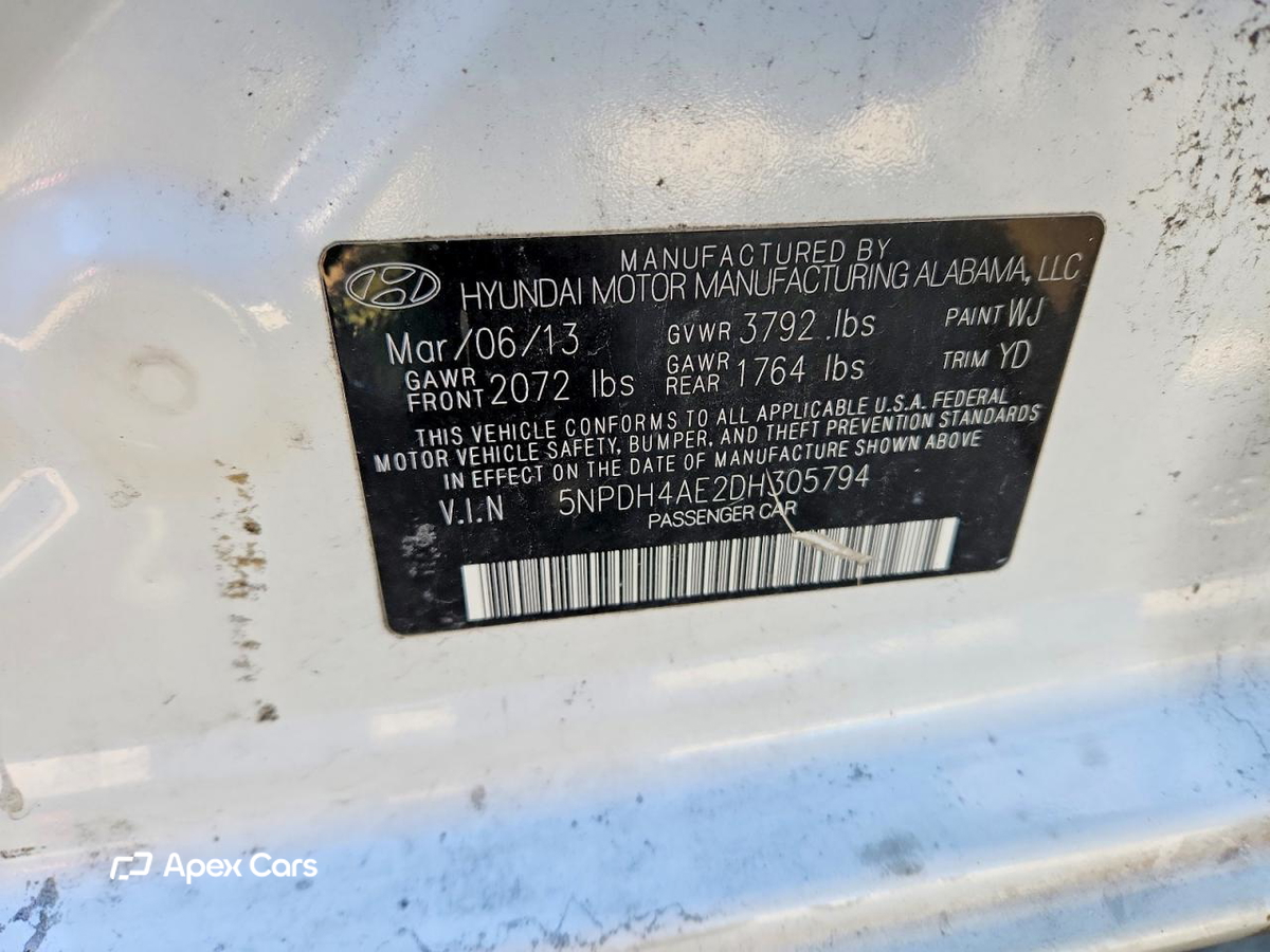 Hyundai Elantra 2013