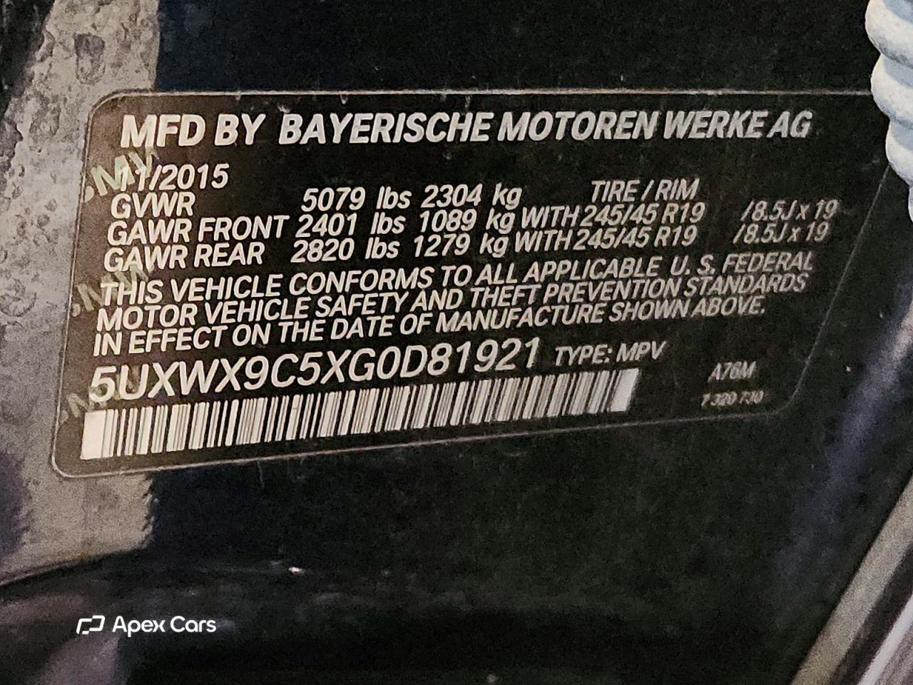 BMW X3 2016