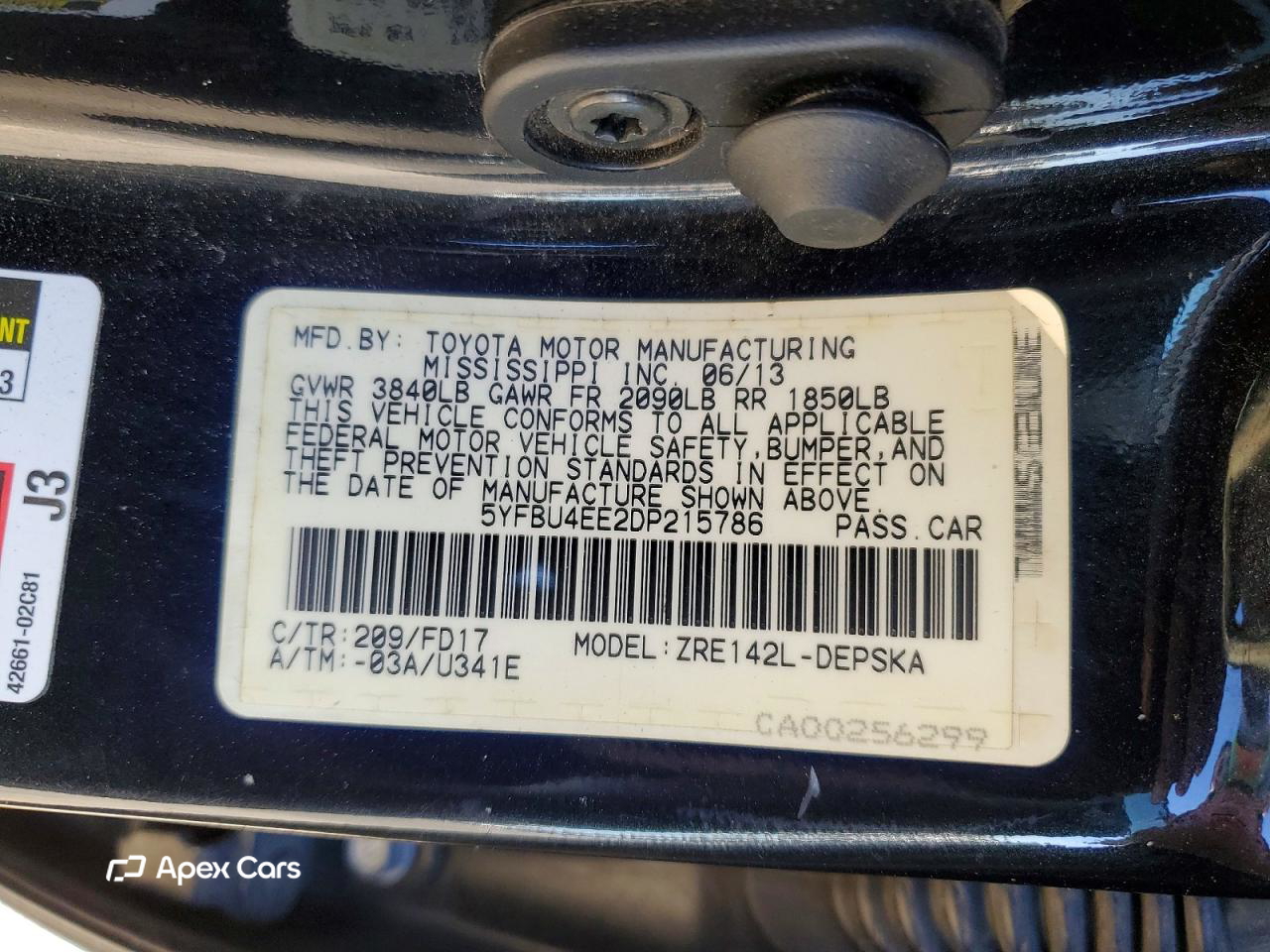Toyota Corolla 2013
