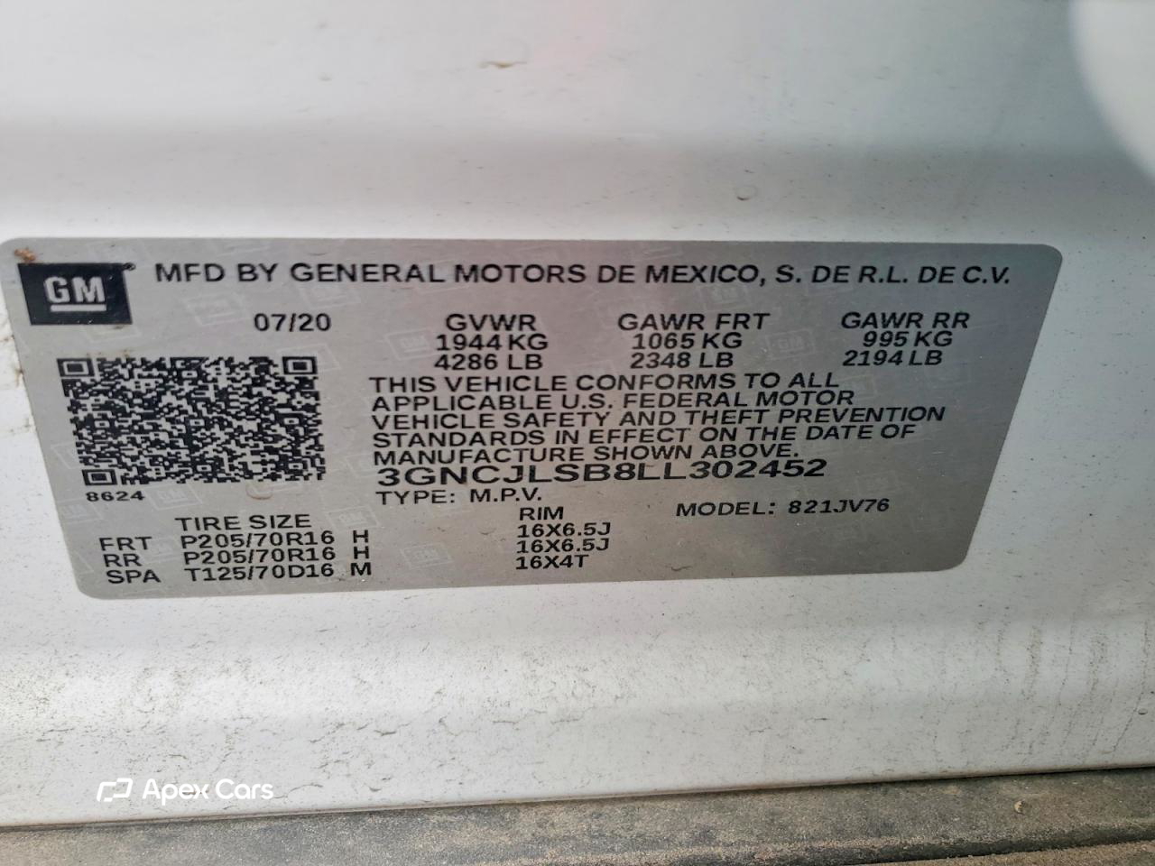 Chevrolet Trax 2020