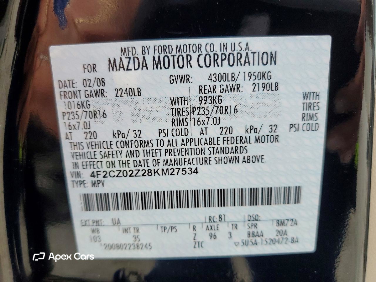 Mazda Tribute 2008