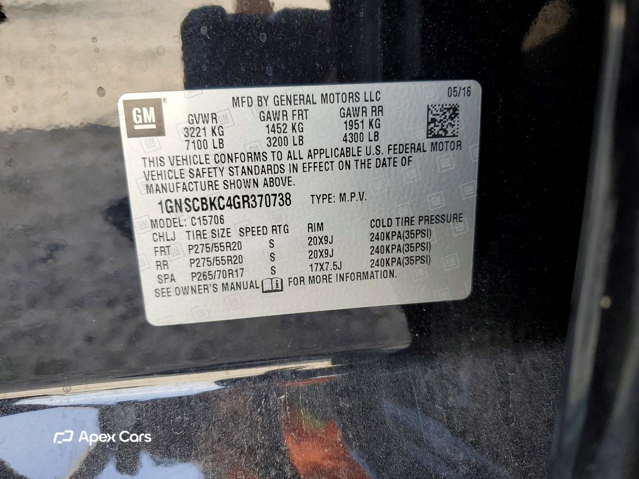 Chevrolet Tahoe 2016