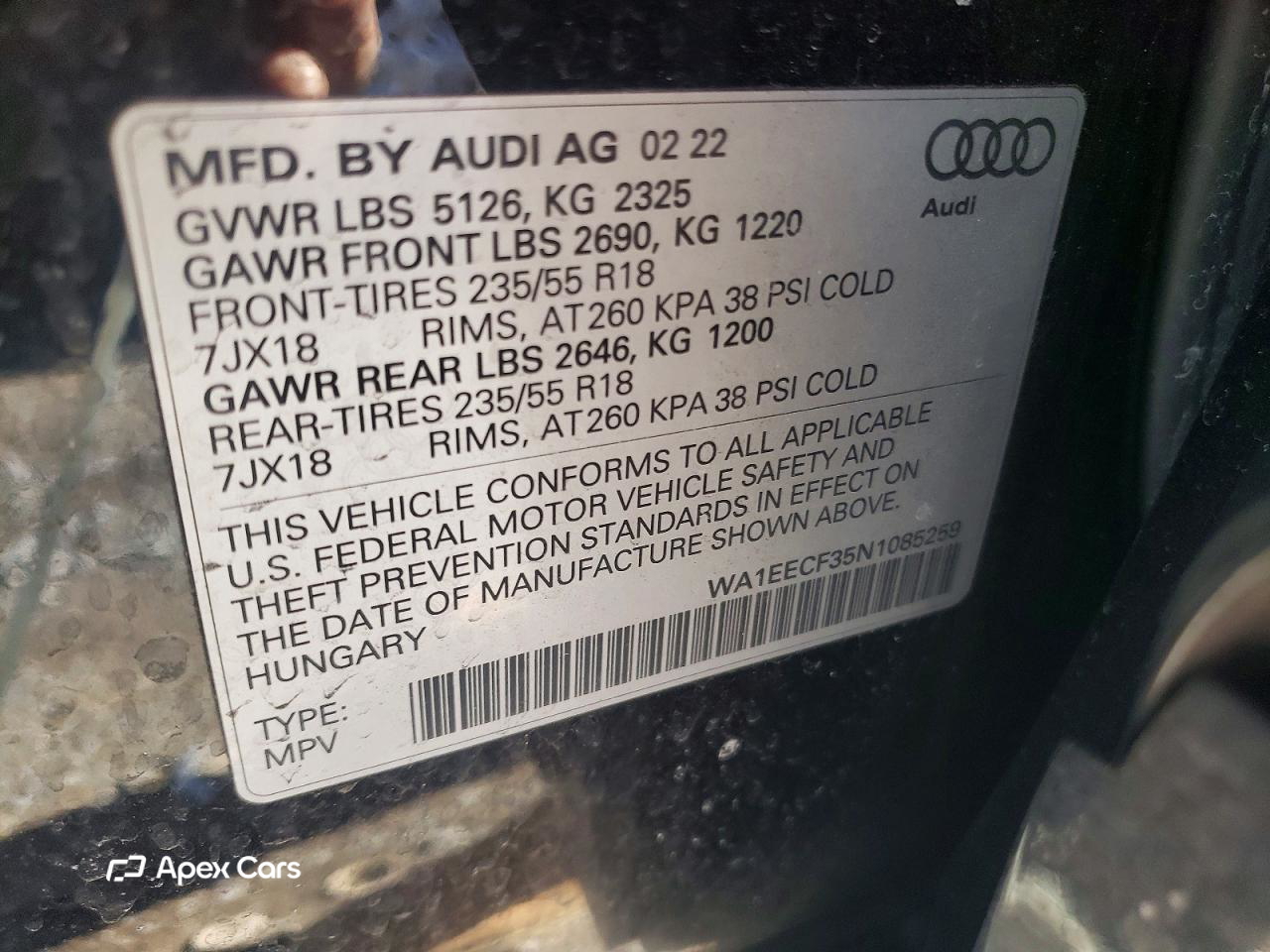 Audi Q3 2022