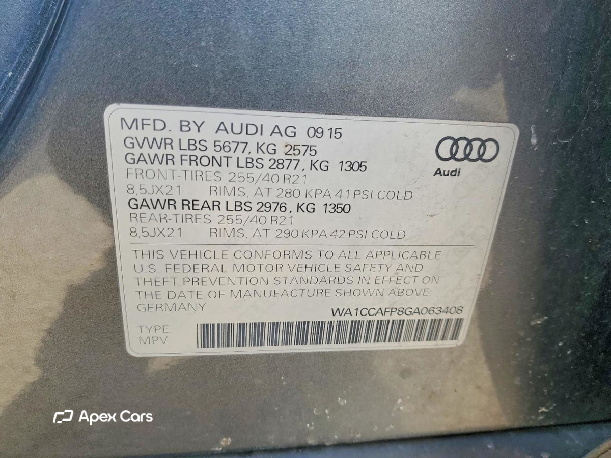 Audi SQ5 2016