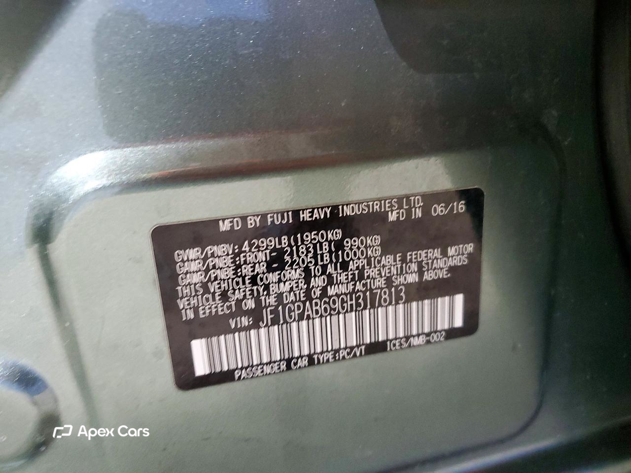 Subaru Impreza 2016