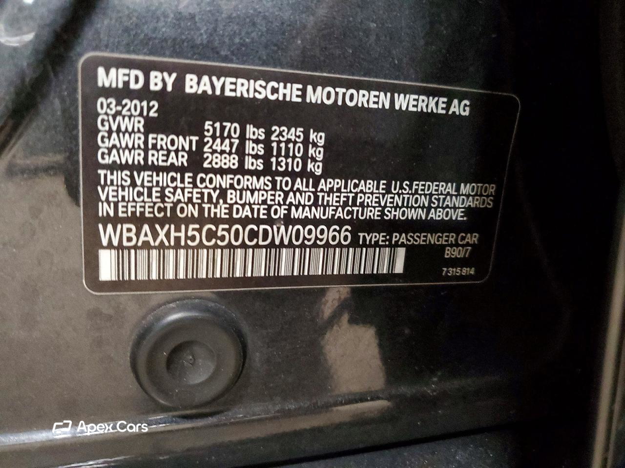 BMW Series 5 2012