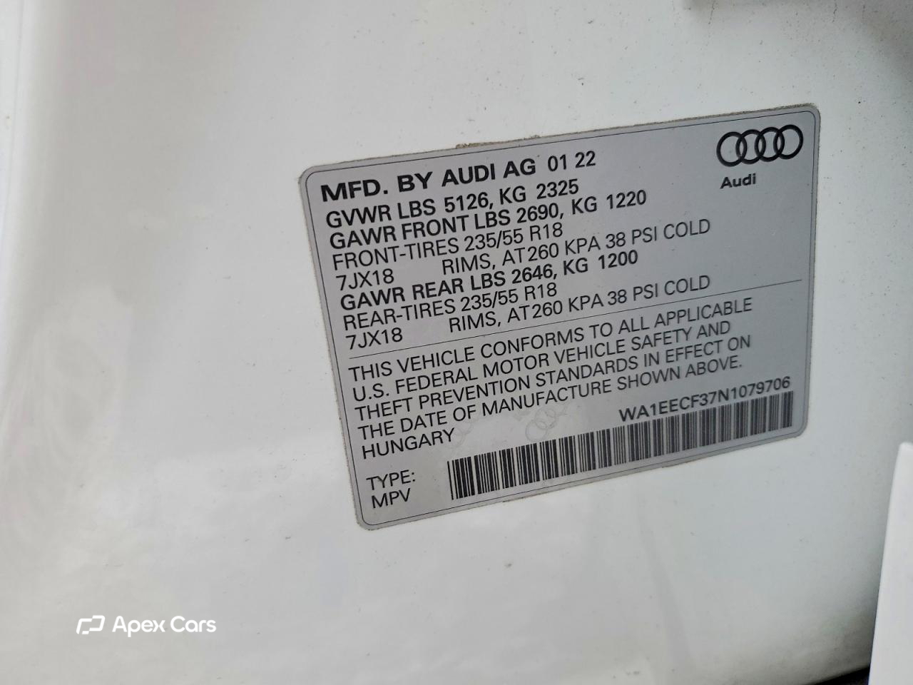 Audi Q3 2022