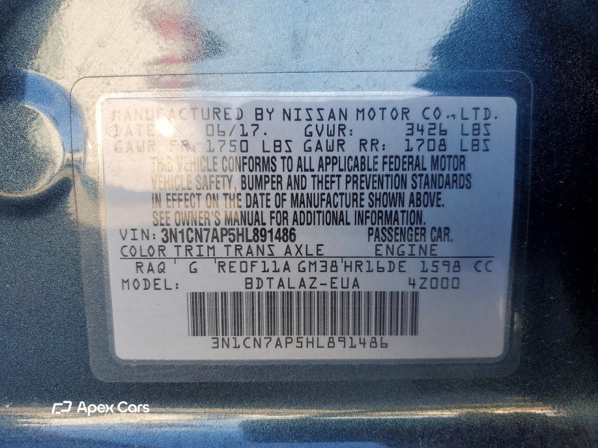 Nissan Versa 2017