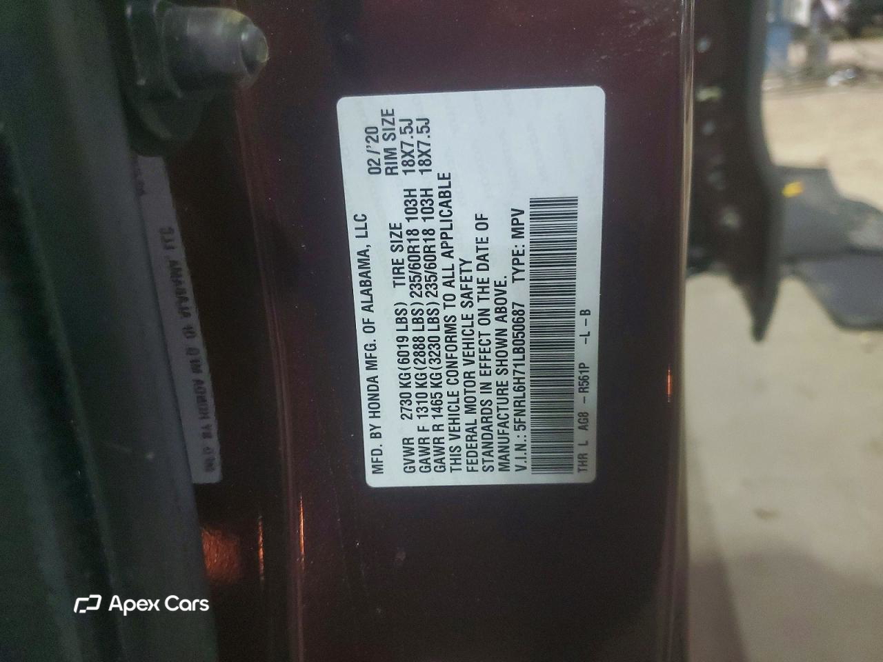 Honda Odyssey 2020