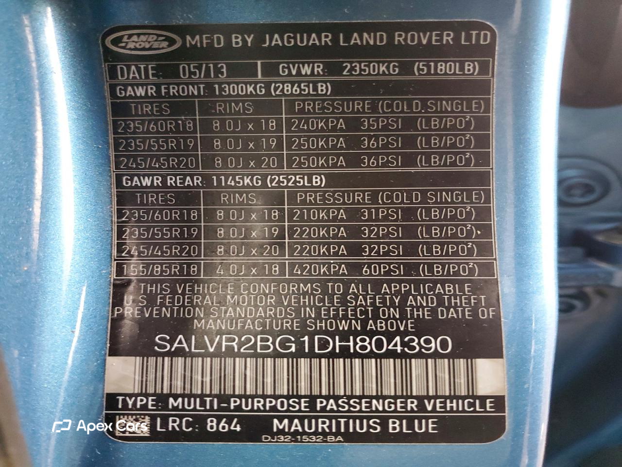 Land Rover Range Rover Evoque 2013