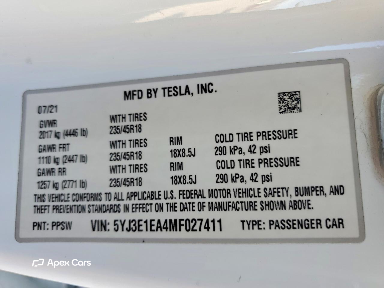 Tesla Model 3 2021
