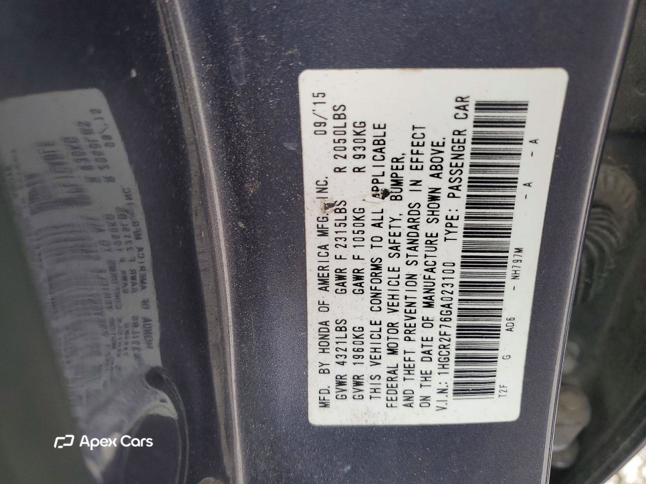 Honda Accord 2016
