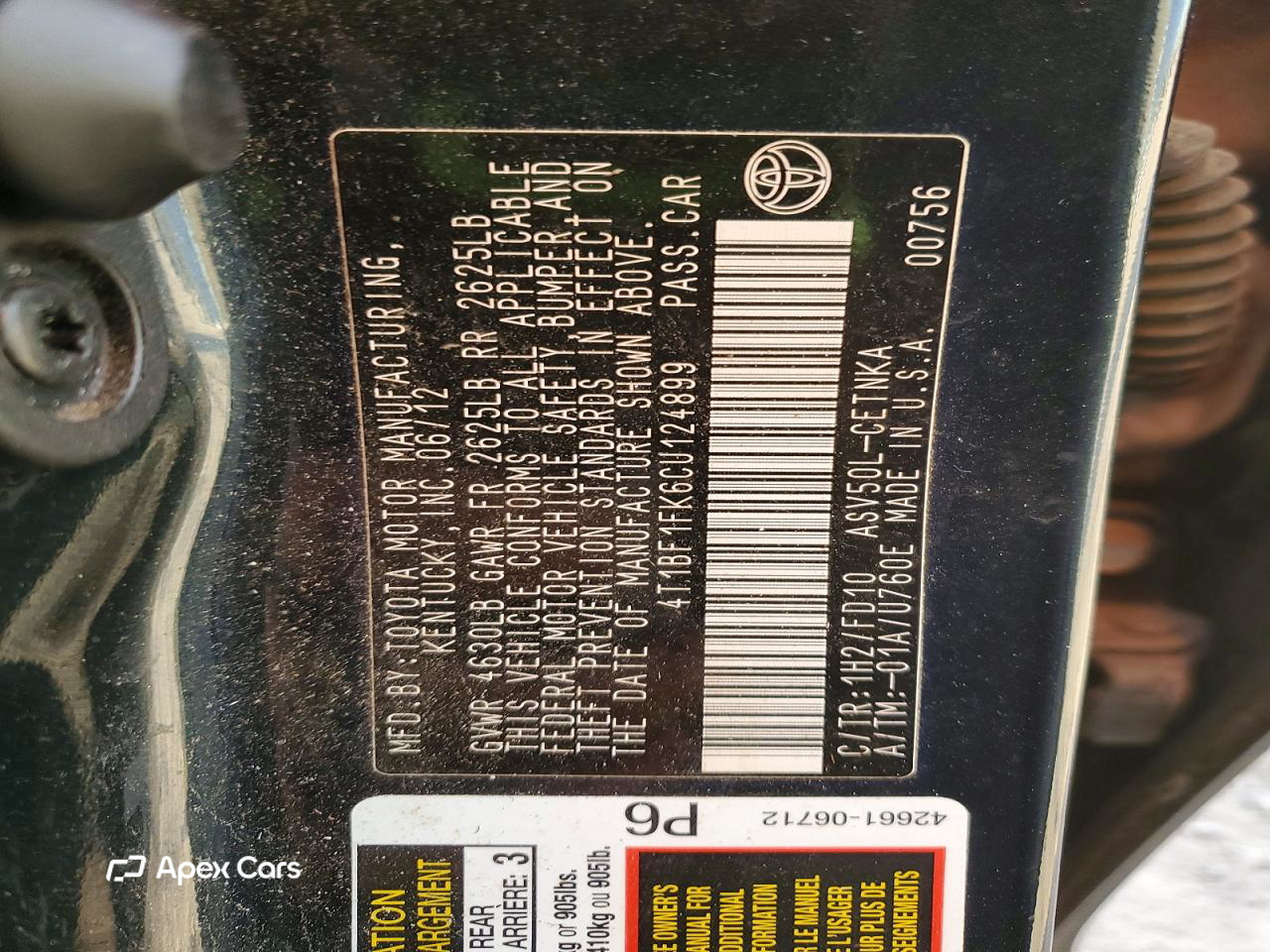 Toyota Camry 2012