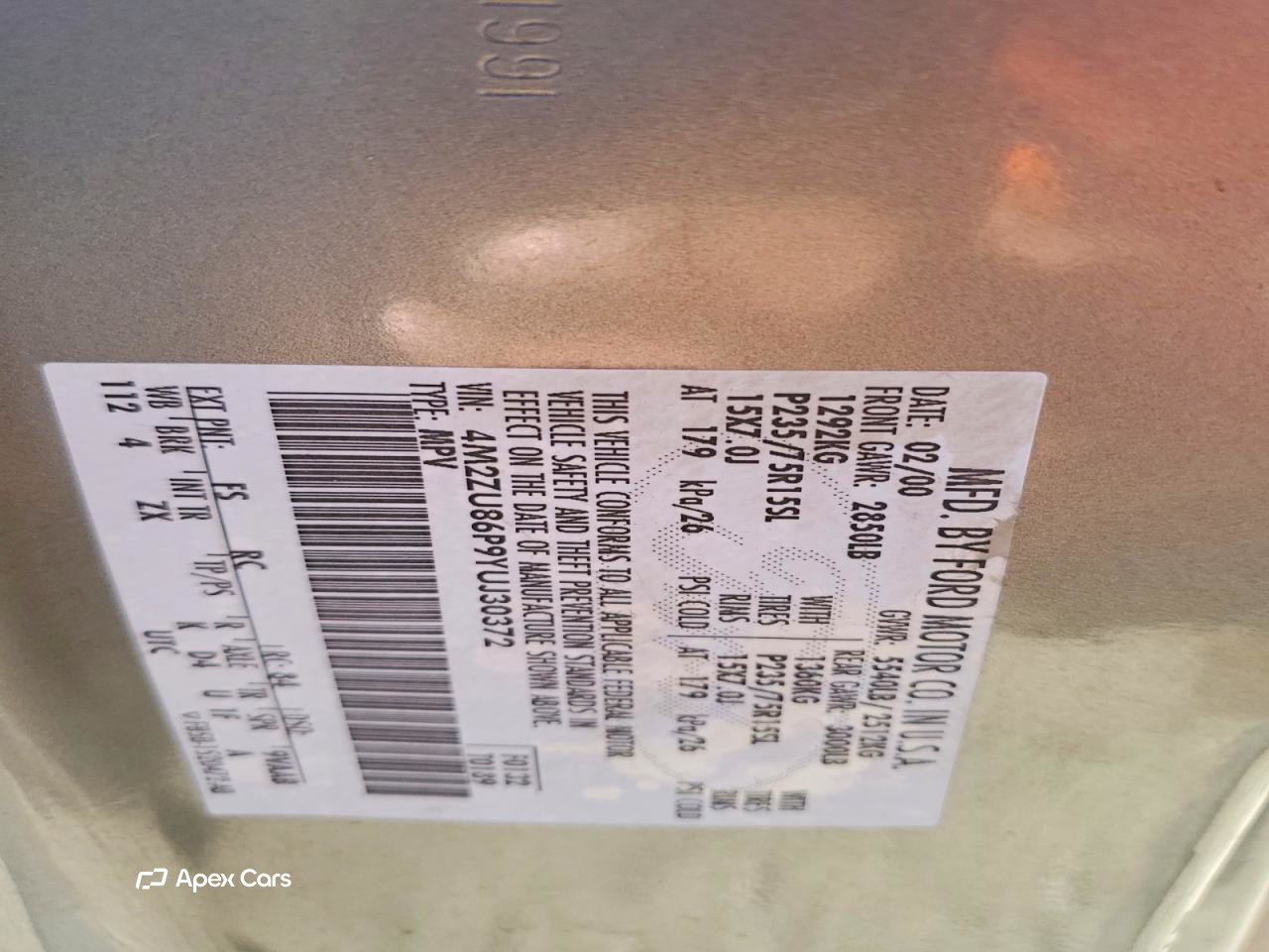 Mercury Mountaineer 2000