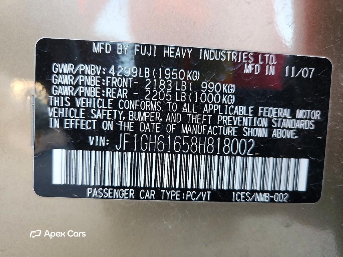 Subaru Impreza 2008