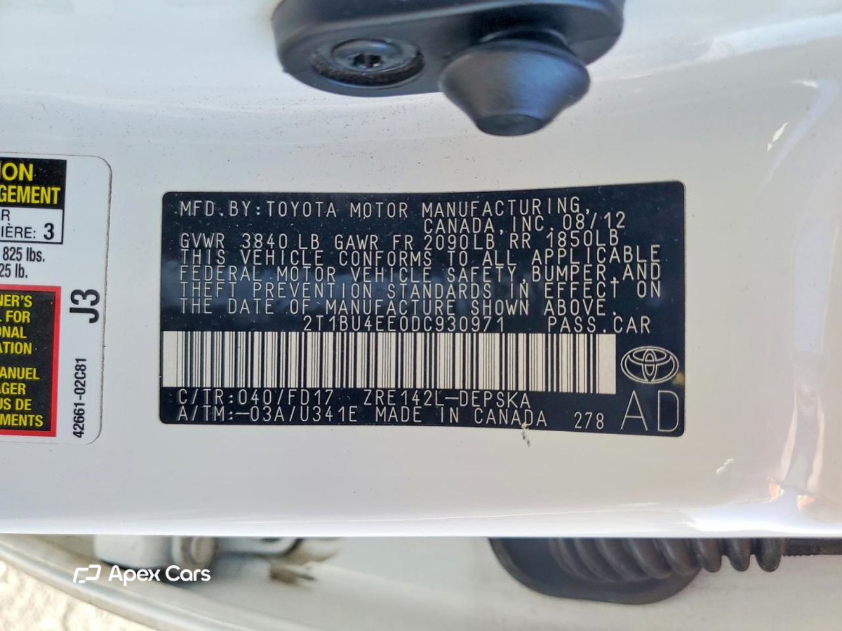 Toyota Corolla 2013