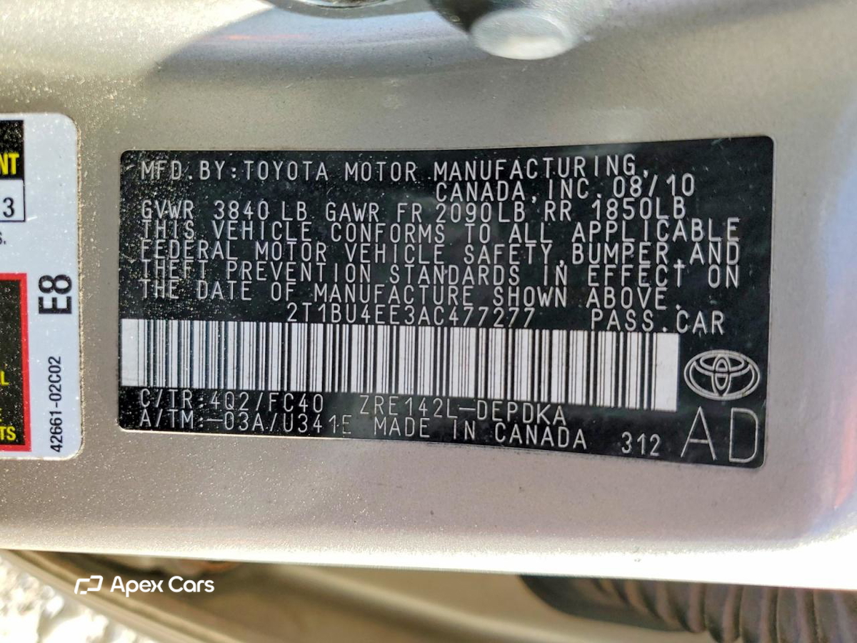 Toyota Corolla 2010