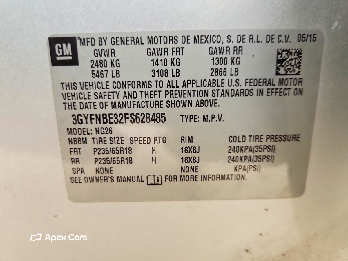 Cadillac SRX 2015