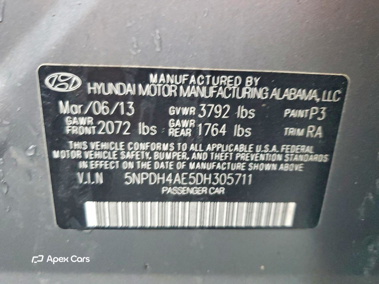 Hyundai Elantra 2013