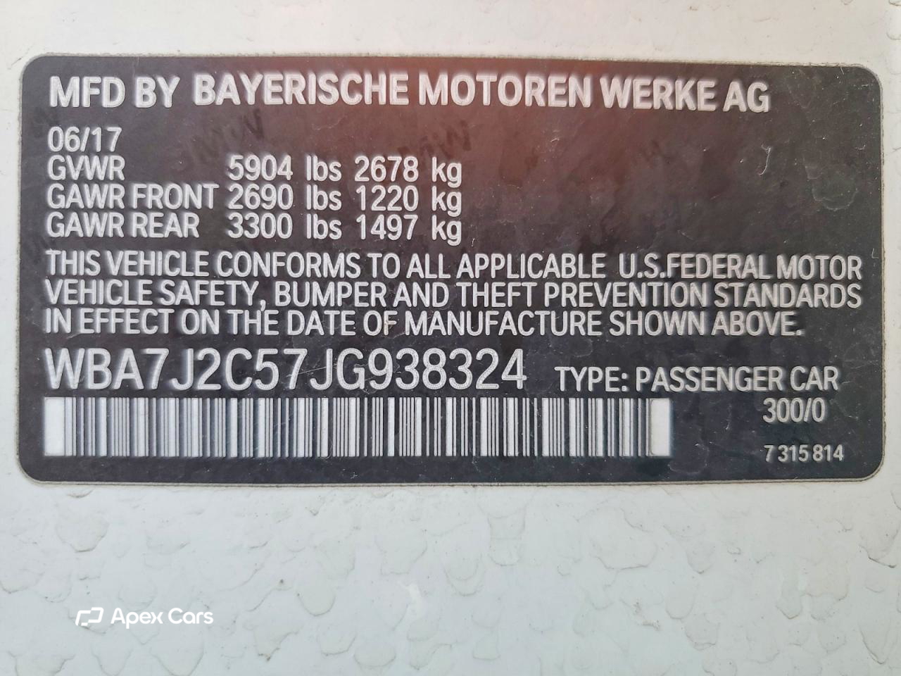 BMW Series 7 2018