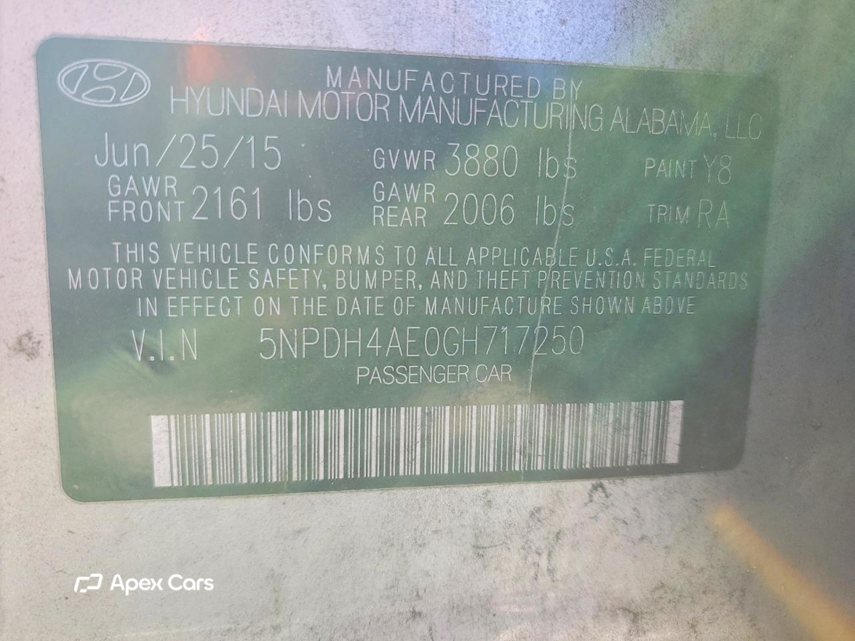 Hyundai Elantra 2016