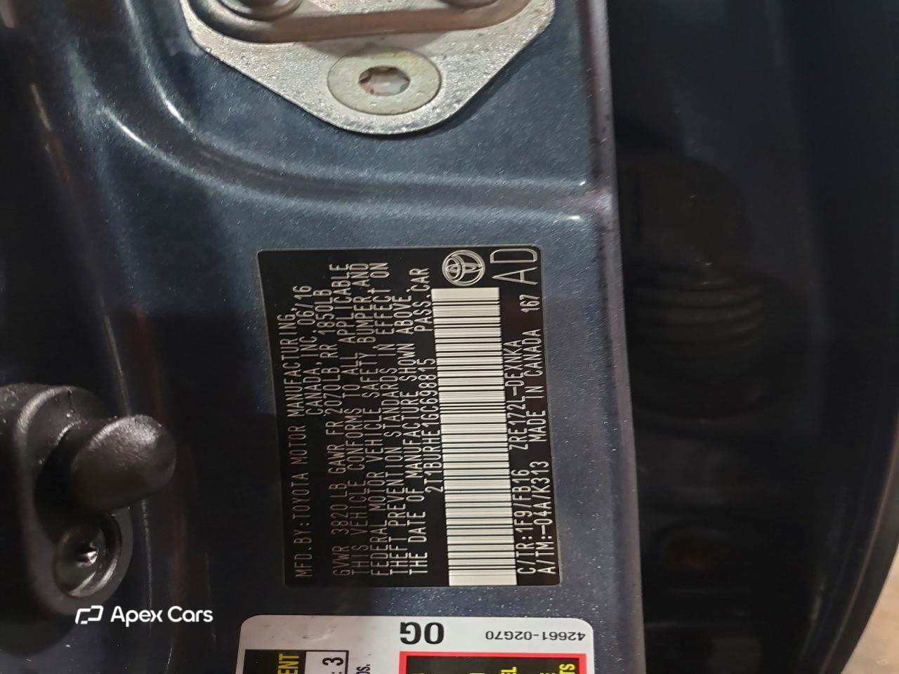Toyota Corolla 2016