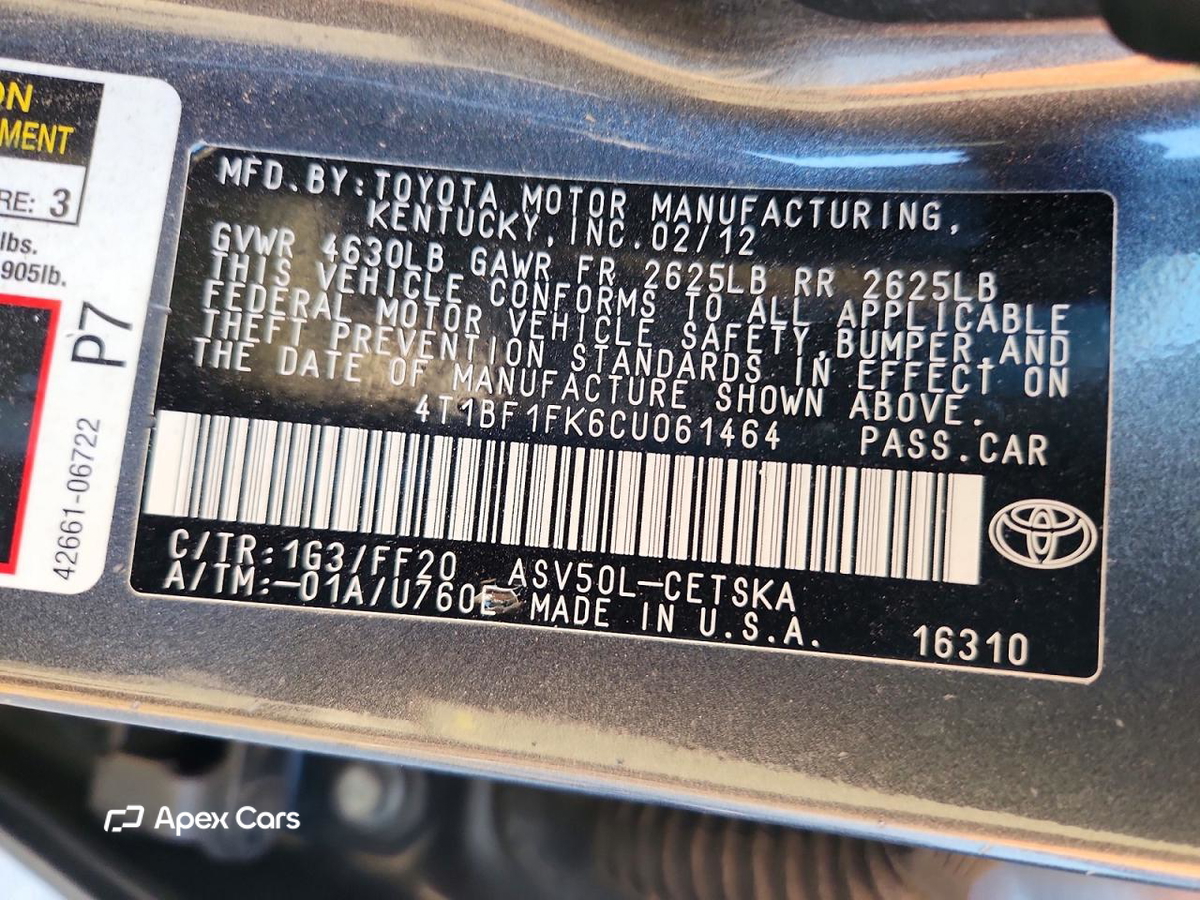 Toyota Camry 2012