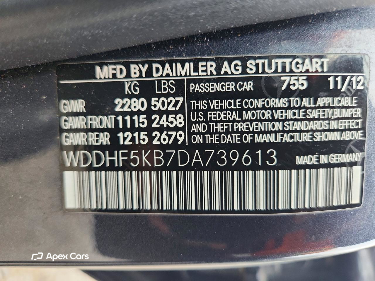 Mercedes-Benz E-klasse 2013