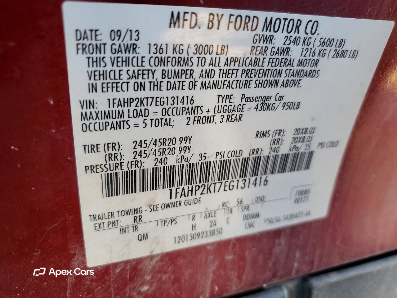 Ford Taurus 2014