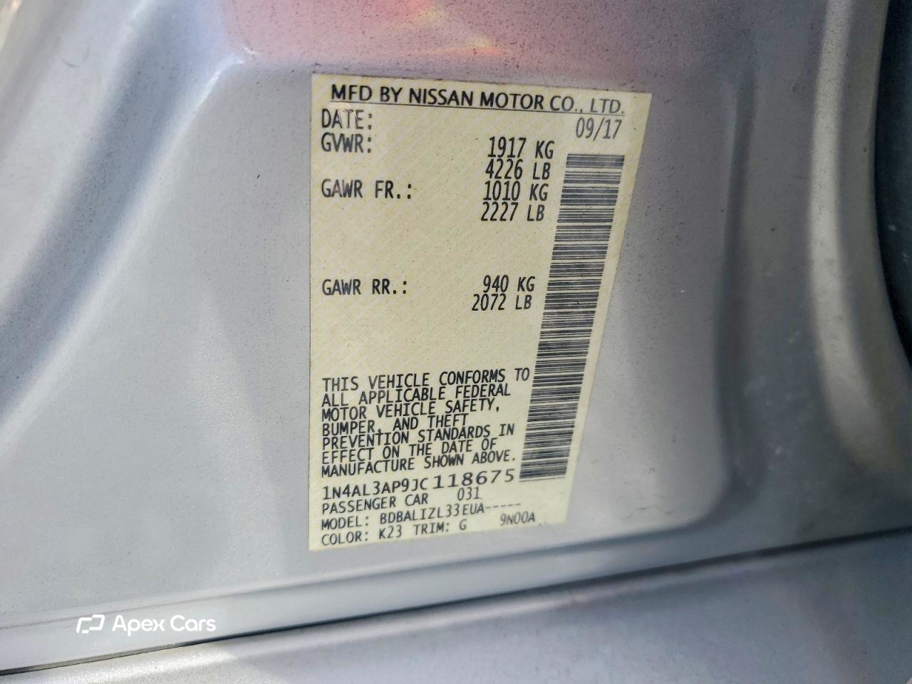 Nissan Altima 2018
