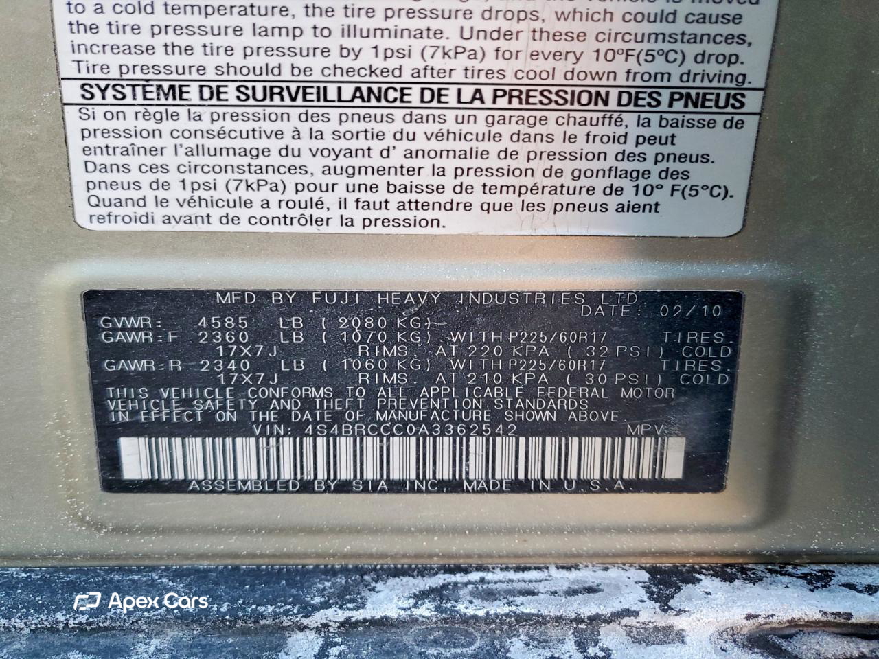 Subaru Outback 2010