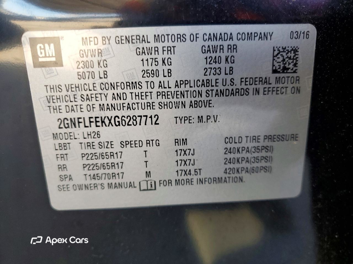 Chevrolet Equinox 2016