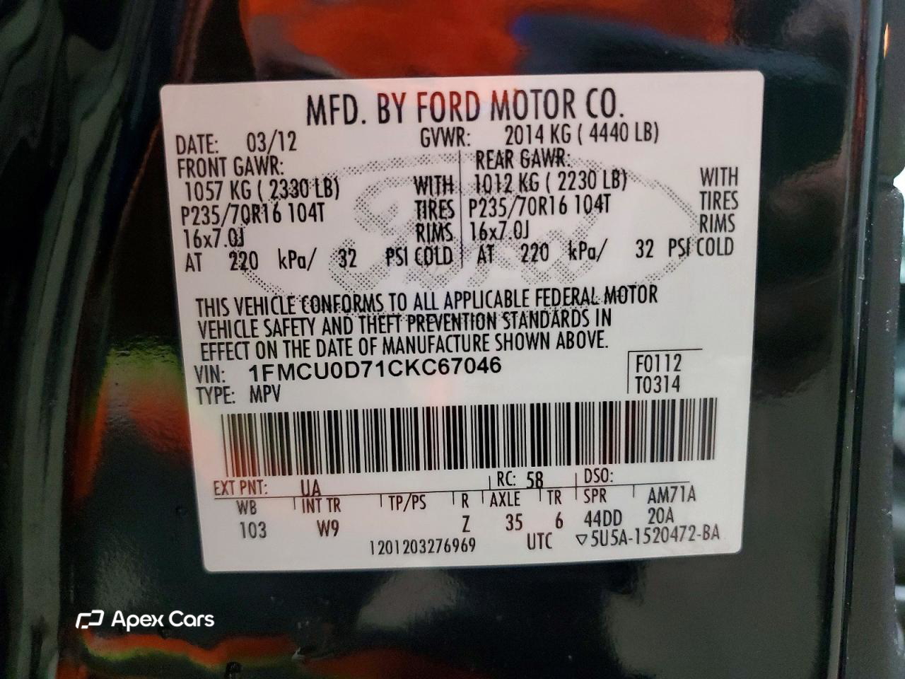Ford Escape 2012