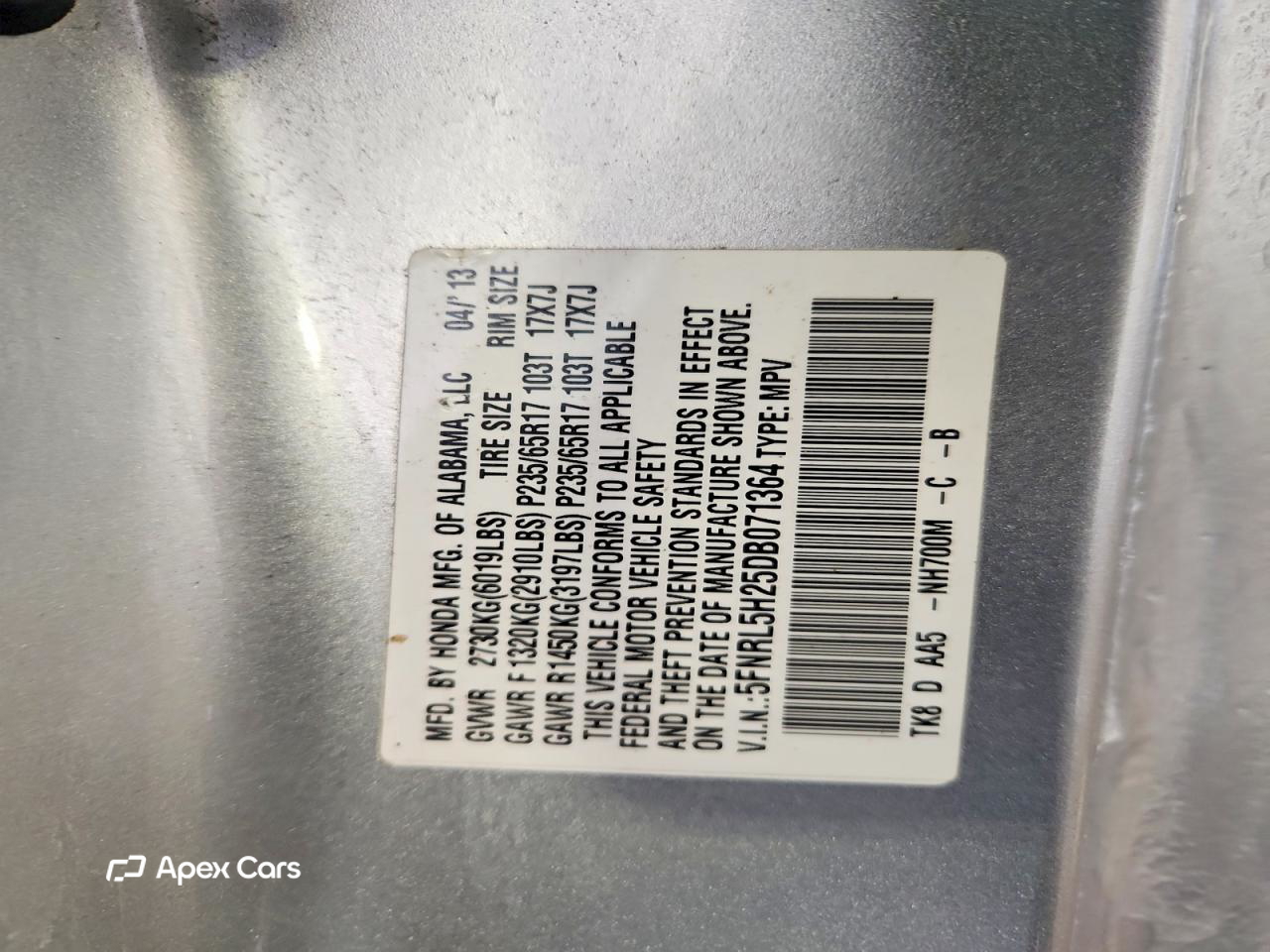 Honda Odyssey 2013