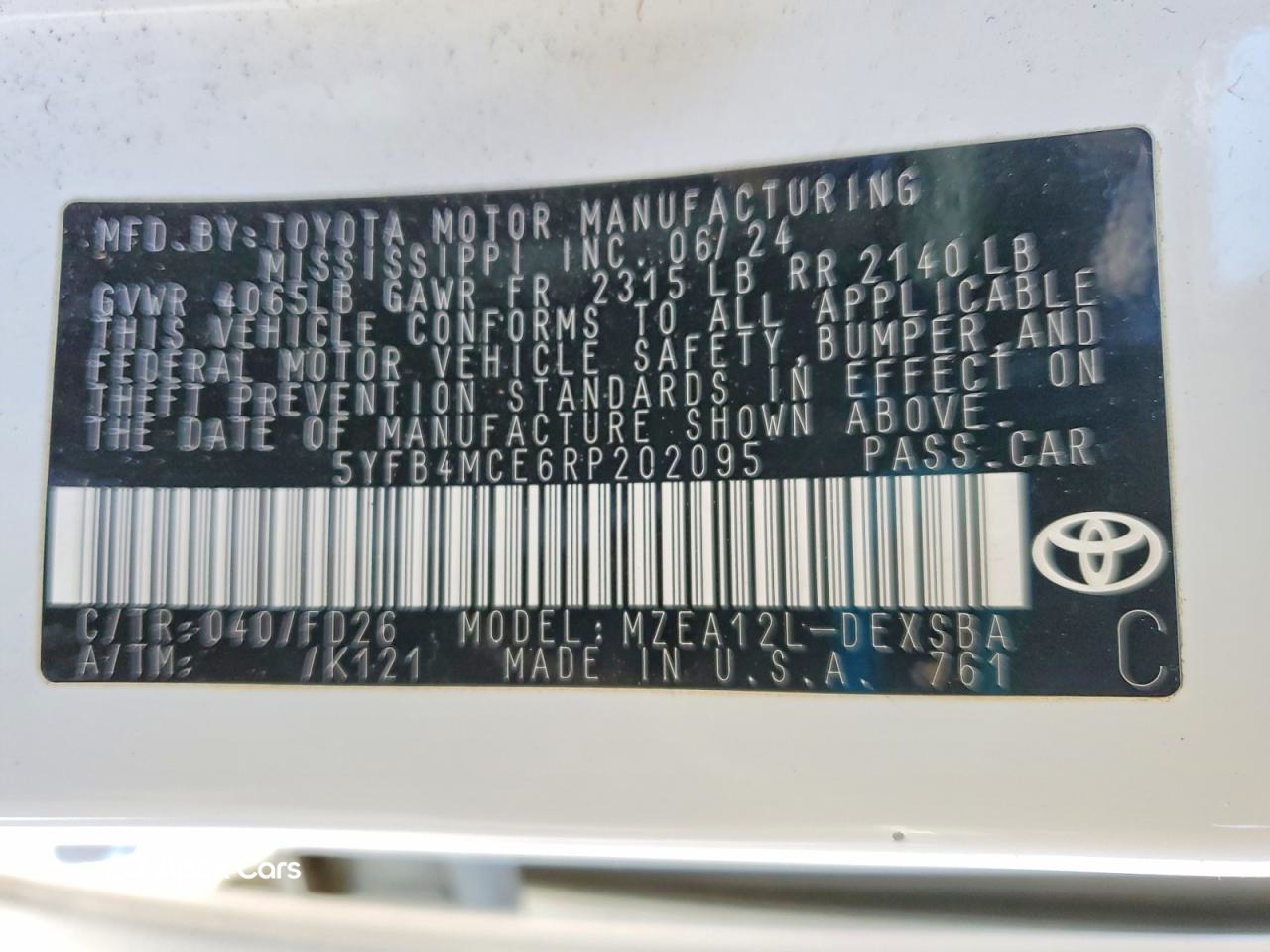 Toyota Corolla 2024
