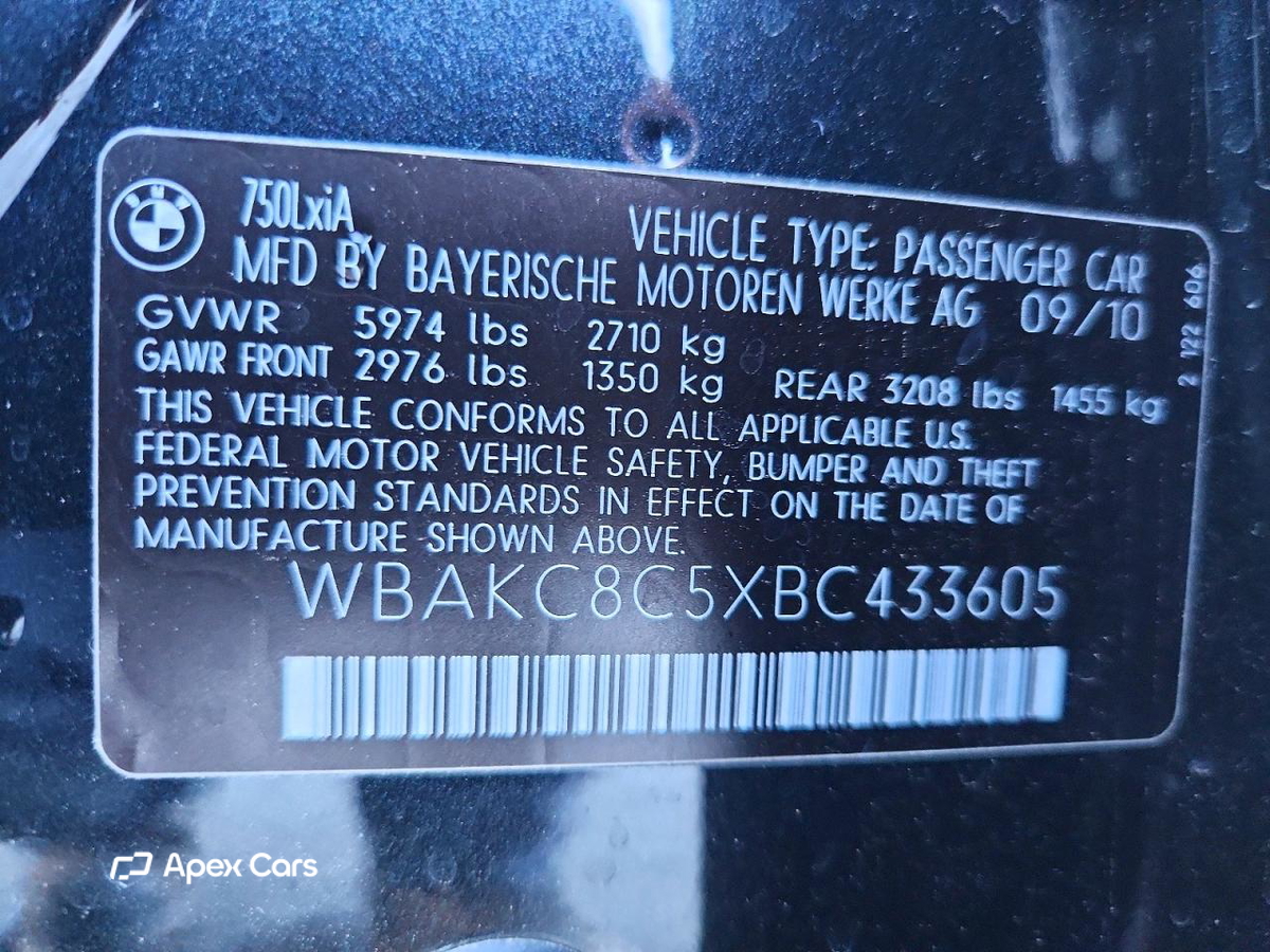 BMW Series 7 2011