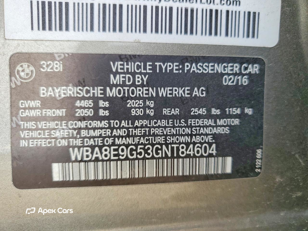 BMW Series 3 2016