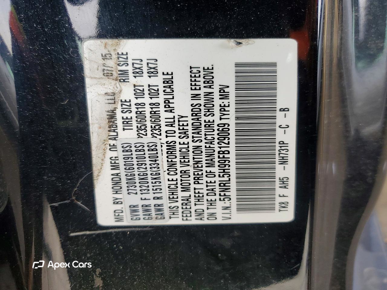 Honda Odyssey 2015