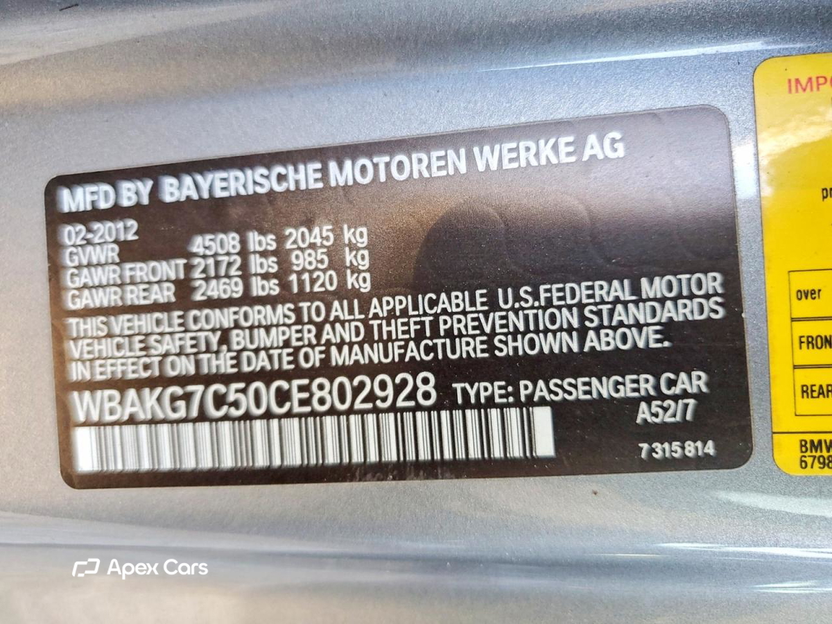 BMW Series 3 2012