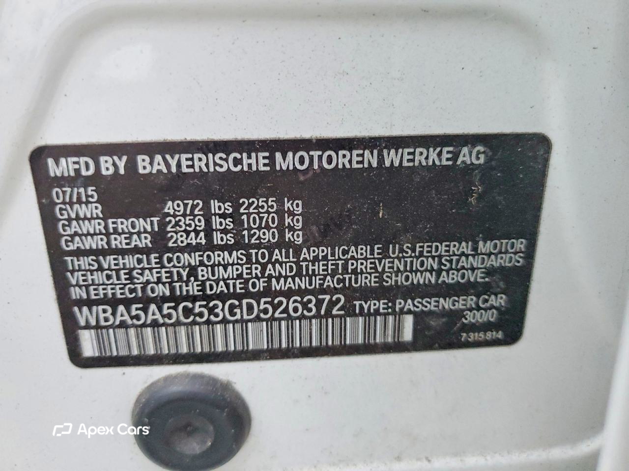 BMW Series 5 2016