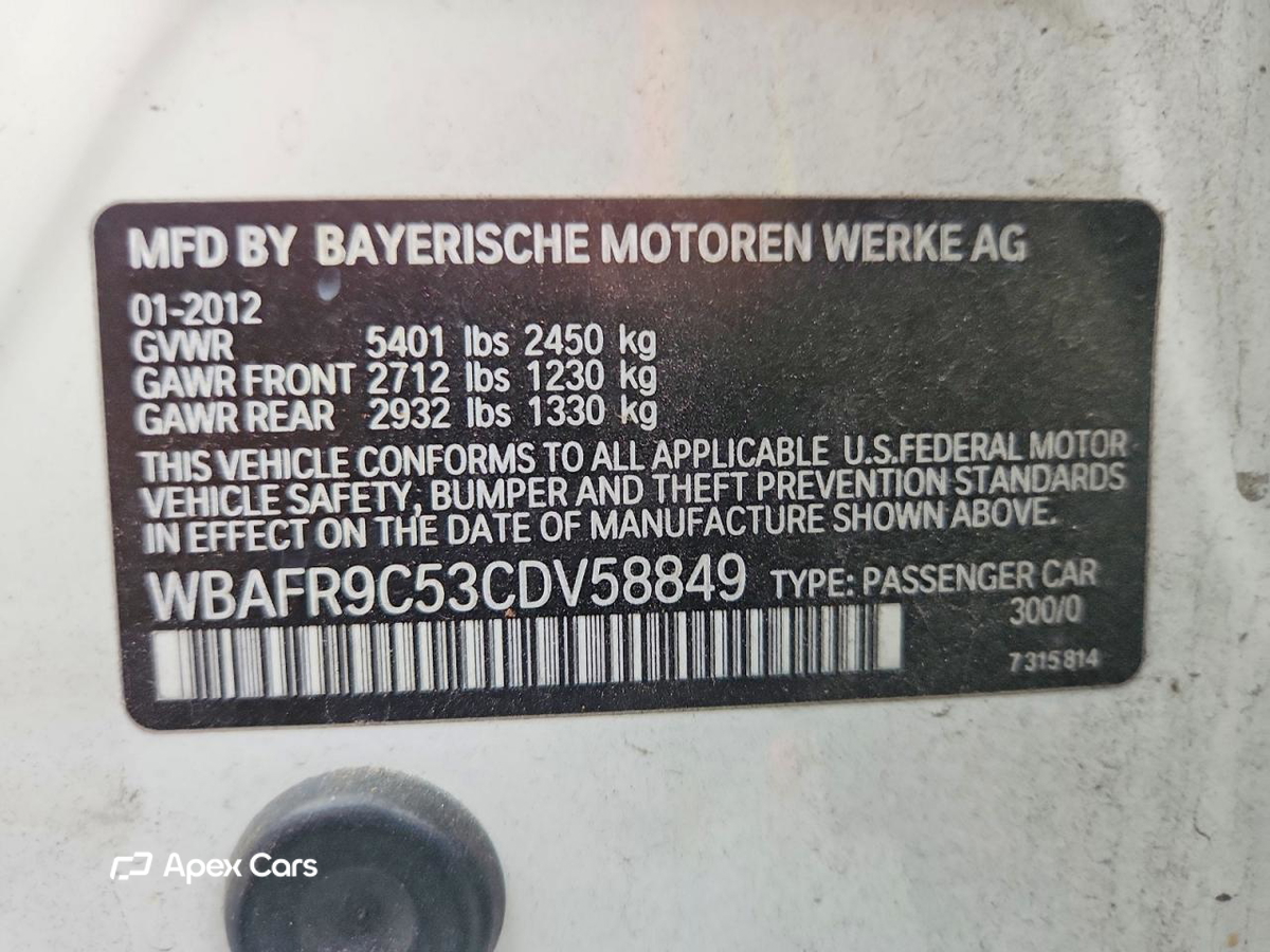 BMW Series 5 2012