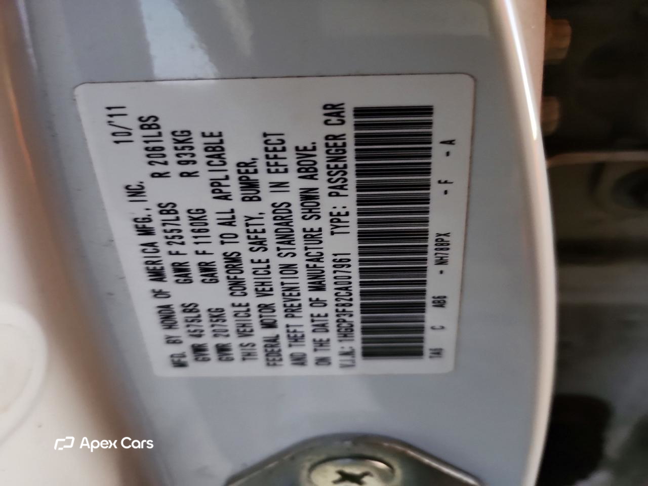 Honda Accord 2012