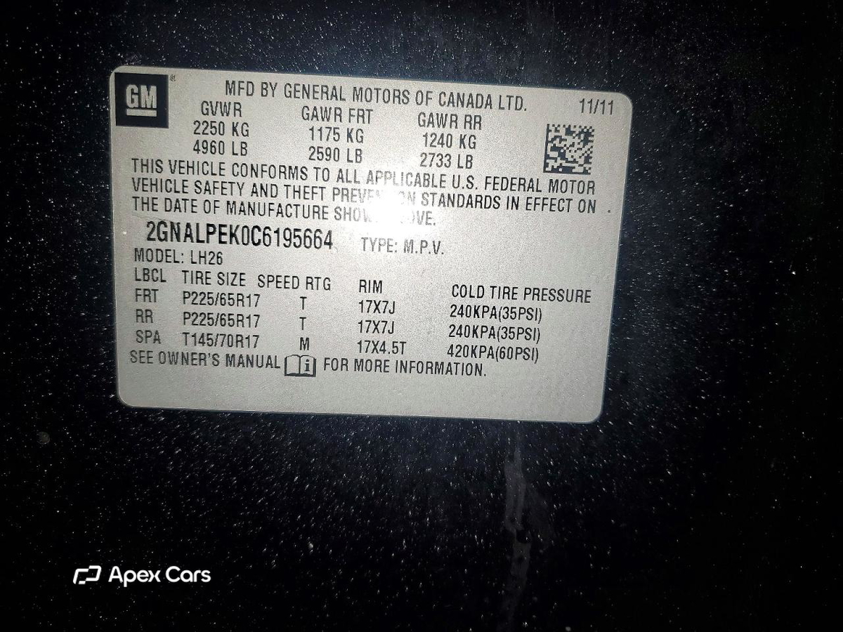 Chevrolet Equinox 2012
