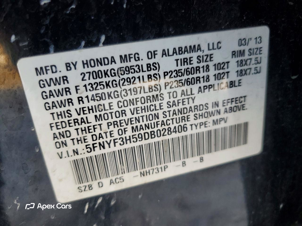 Honda Pilot 2013