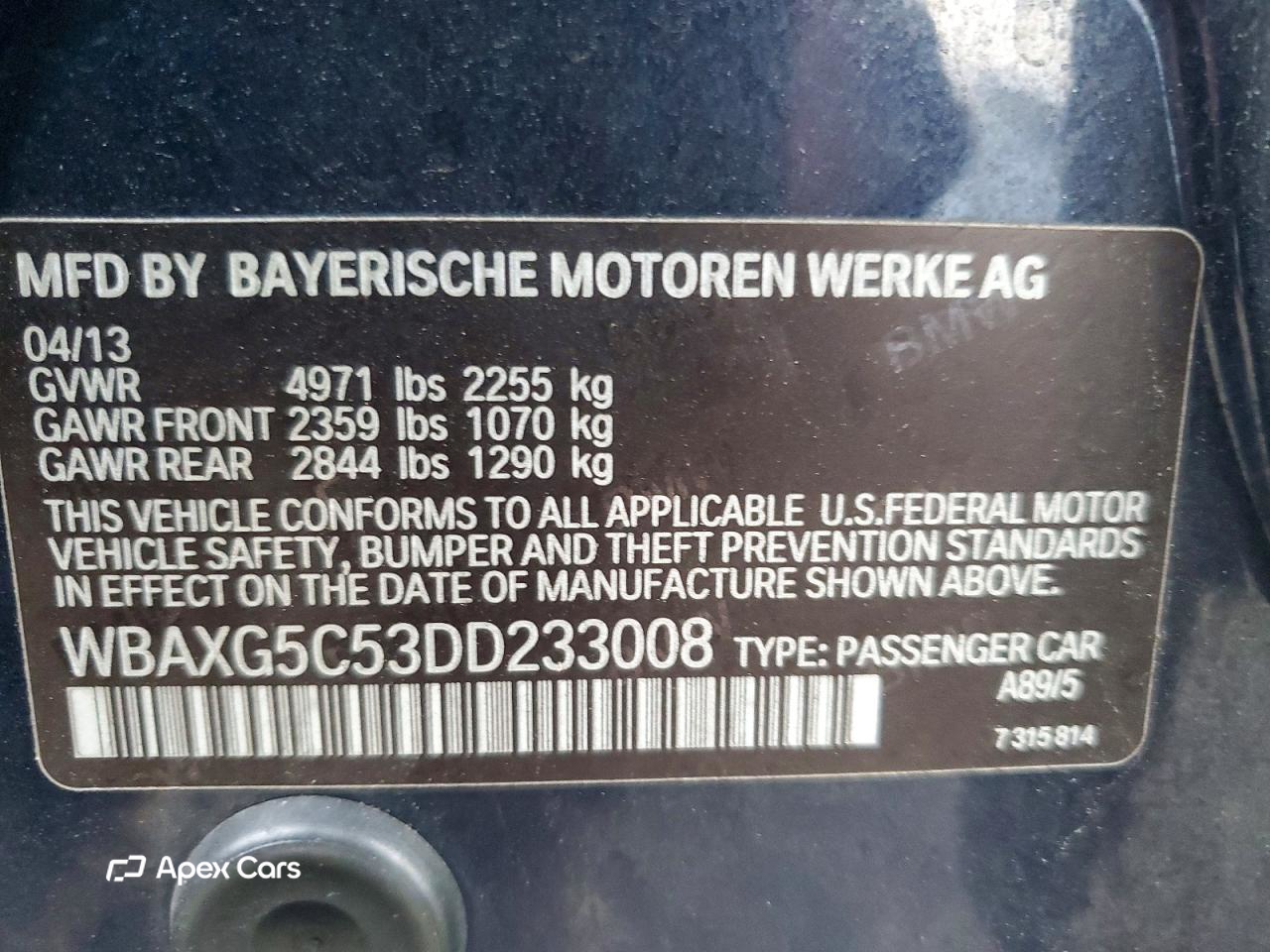 BMW Series 5 2013