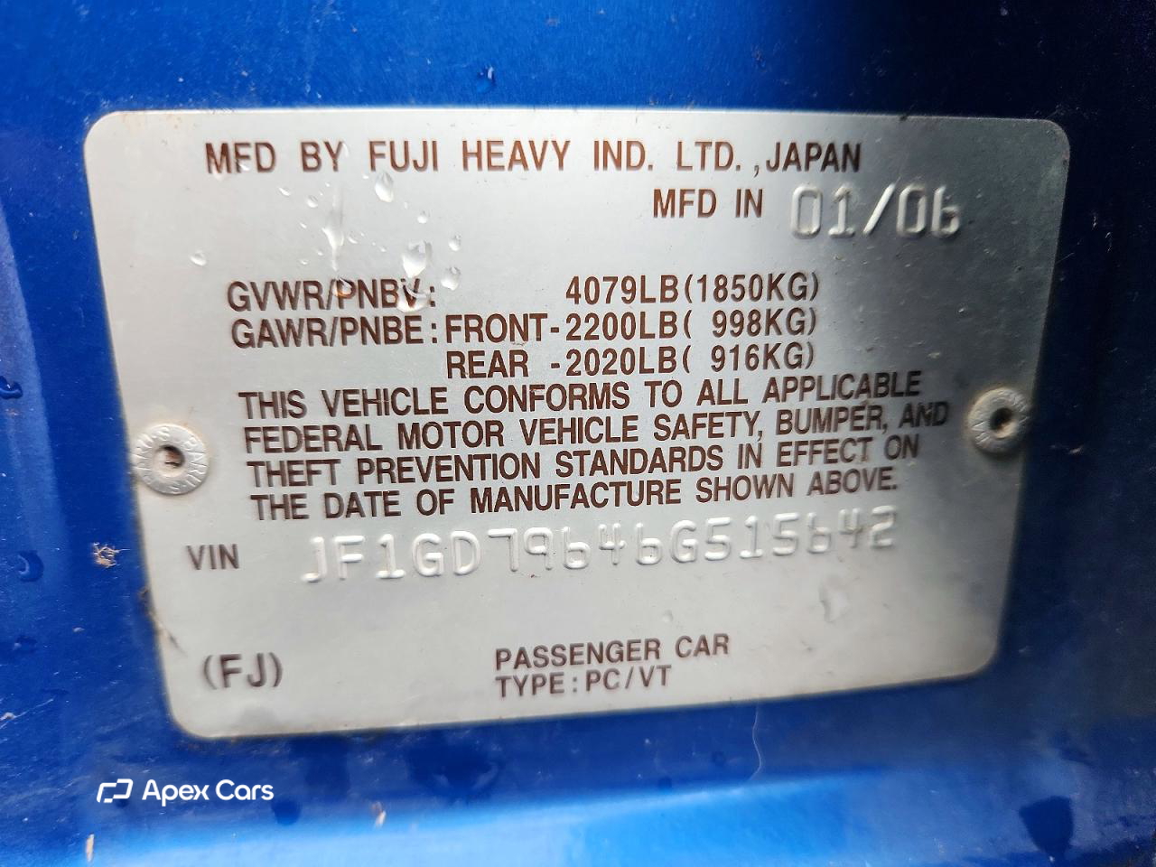 Subaru WRX 2006