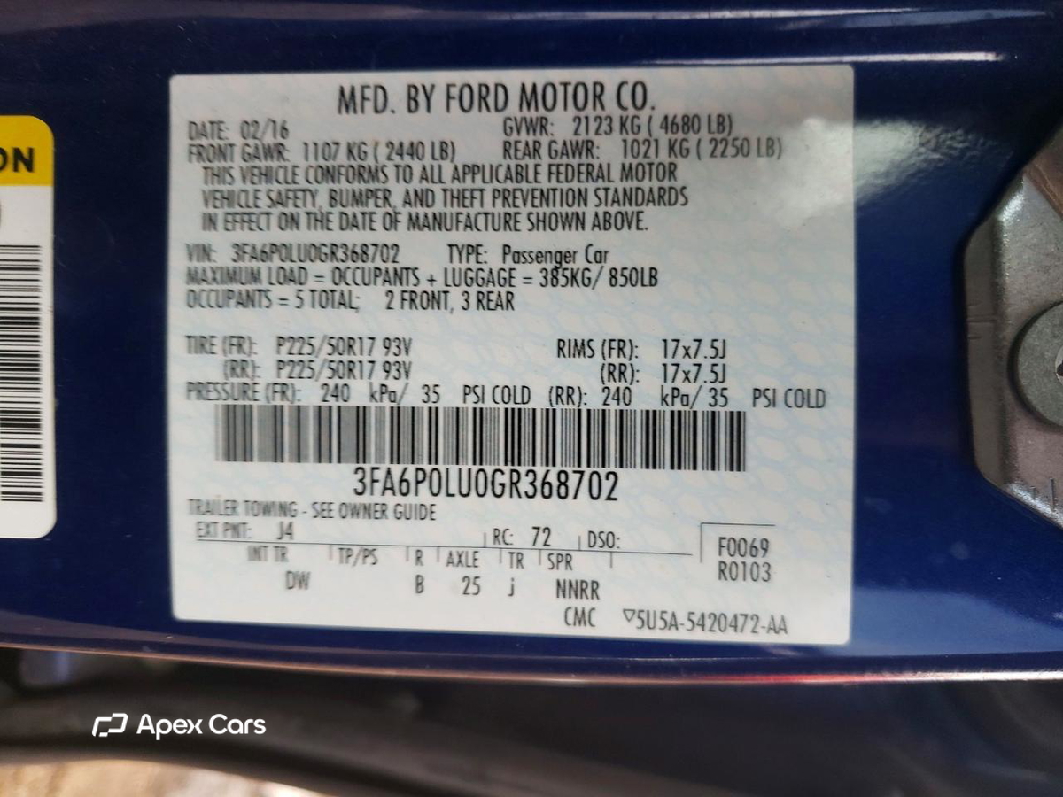 Ford Fusion 2016